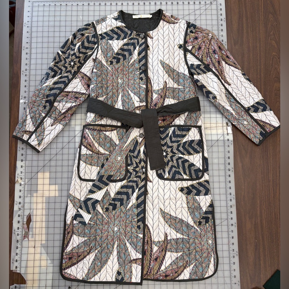 Marie Oliver Quilted Printed Coat
